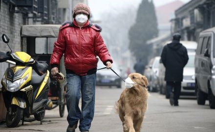 北京雾霾持续 企业停工停产